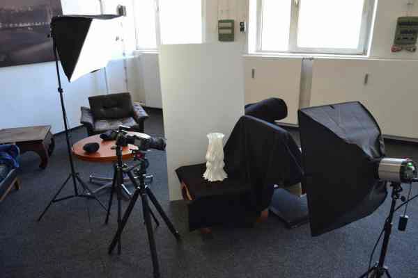 Setup for product photography.