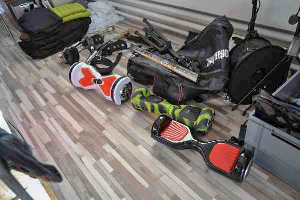 Different transportation devices.
